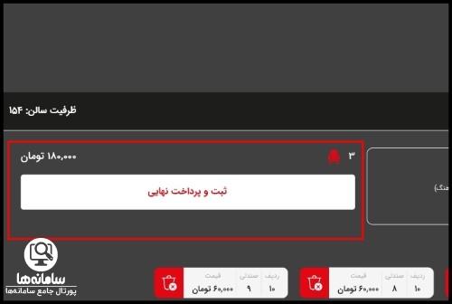 جدول فروش فیلم ها در سایت آی تیک